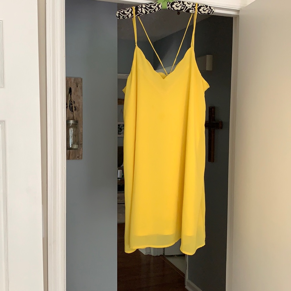 Scalloped Yellow dress